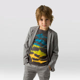 Dongli printed half sleeve boys